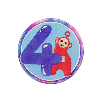 テレタビーズ 4歳 誕生日 缶バッジ バッチ