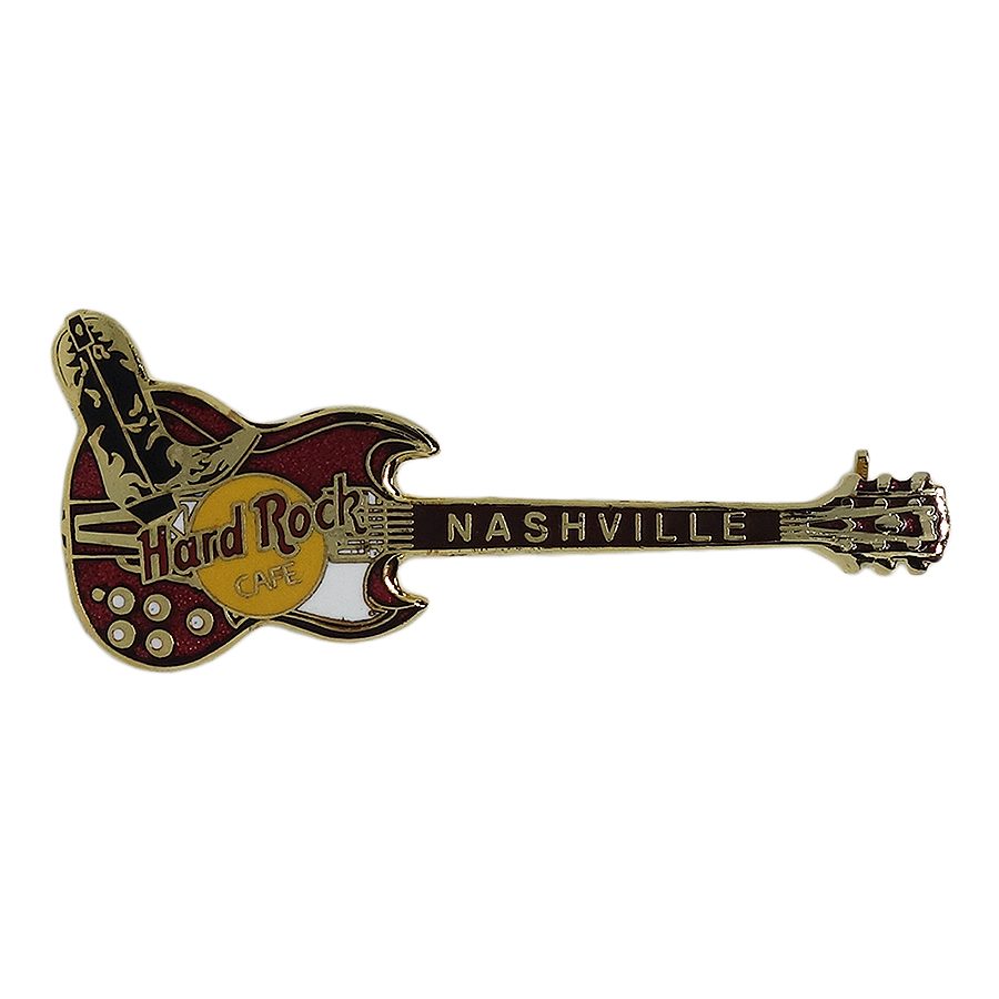Hard Rock CAFE ギター ブローチ ハードロックカフェ NASHVILLE ウエスタン