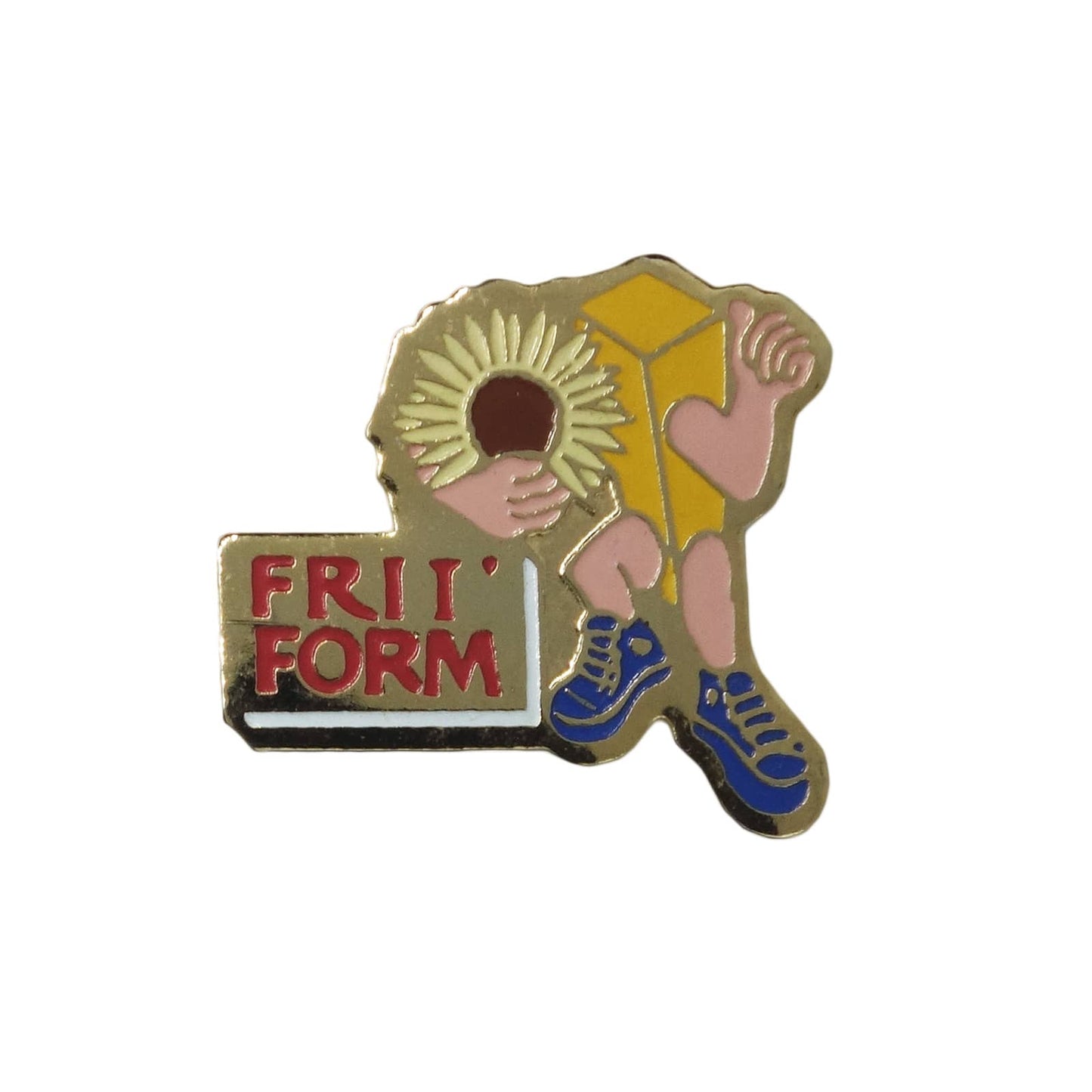 FRIT' FORM ピンズ ヒマワリ 留め具付き フランス レトロ