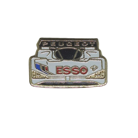ESSO 自動車 ピンズ レーシングカー PEUGEOT プジョー　 留め具付き レトロ