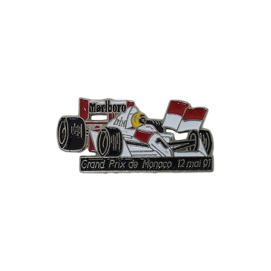 F1 モナコGP 91 マクラーレン レーシングカー ピンズ マルボロ 留め具付き
