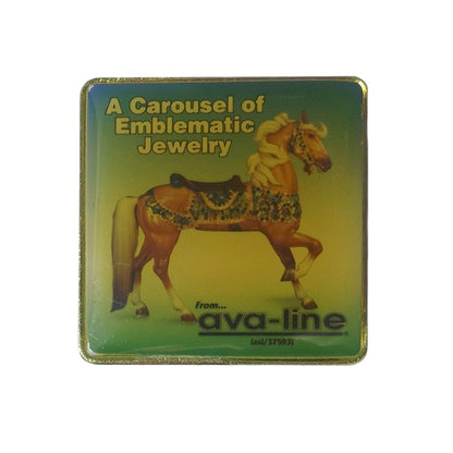 ava-line 馬 ピンズ USA 留め具付き レトロ