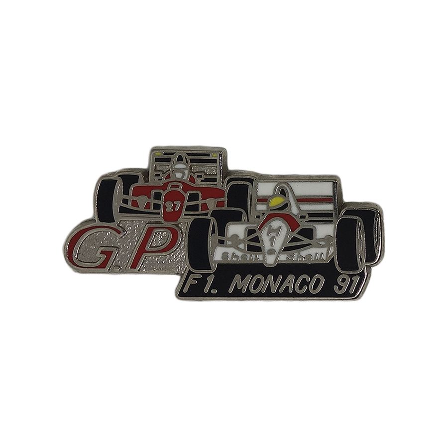 F1 モナコGP 91 ピンズ レーシングカー 留め具付き