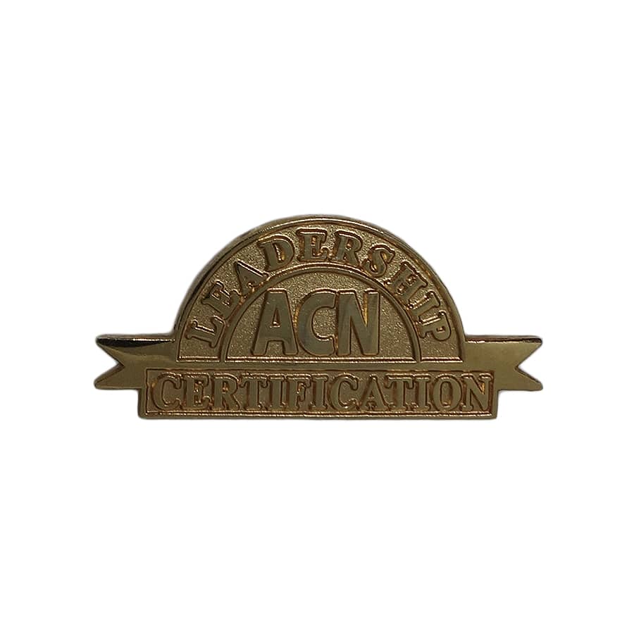 ACN CERTIFICATION ピンズ 留め具付き