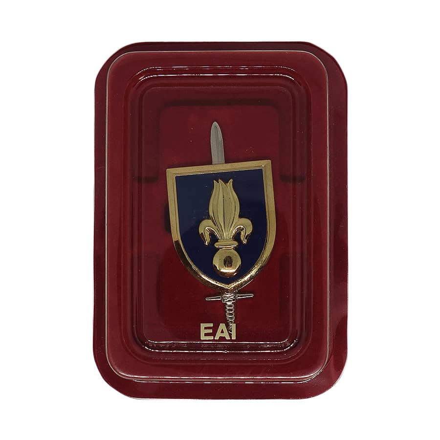 フランスの陸軍士官学校 EAI インシグニア ミリタリー ブローチ デッドストック
