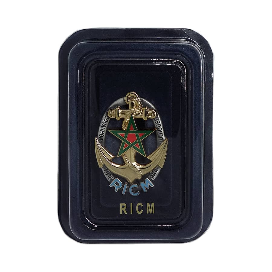フランス軍 RICM インシグニア ミリタリー ブローチ デッドストック