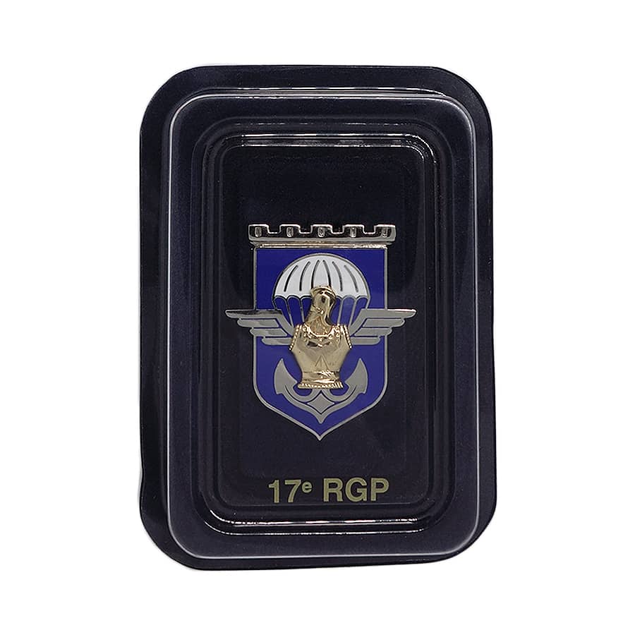 フランス軍 工兵落下傘連隊17e RGP インシグニア ミリタリー ブローチ デッドストック