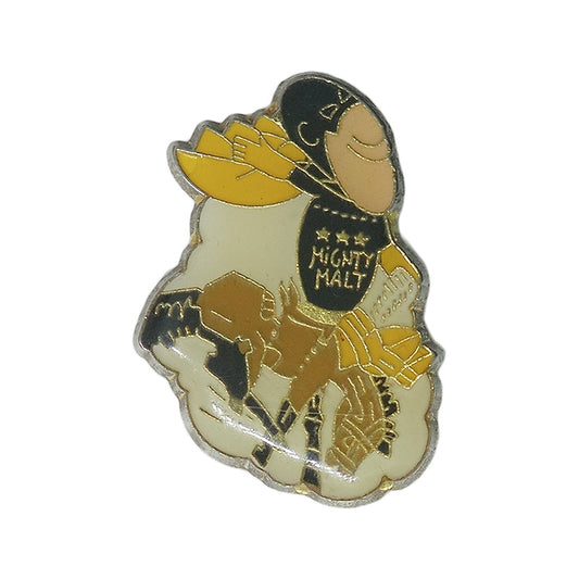 Budweiser Budman Mighty Malt ピンズ キャラクター 留め具付き レトロ