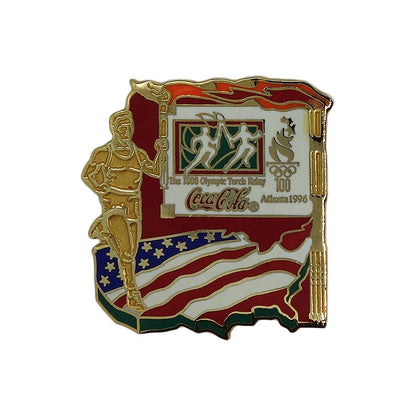 1996年 アトランタオリンピック×コカコーラ 聖火ランナー ピンズ Coca Cola 五輪