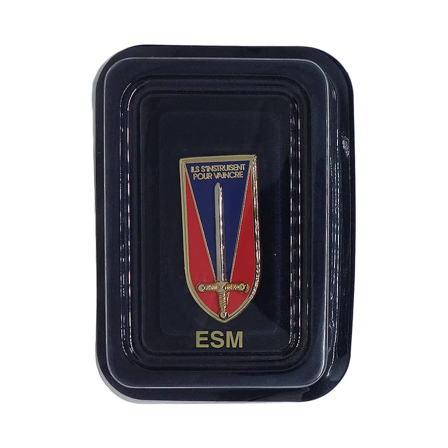 フランス陸軍士官学校 ESM インシグニア ミリタリー ブローチ デッドストック