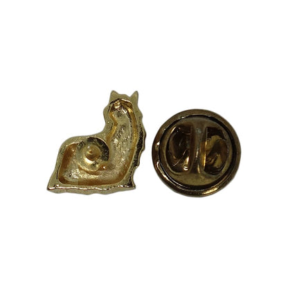 犬 ピンズ 金色 動物 留め具付き