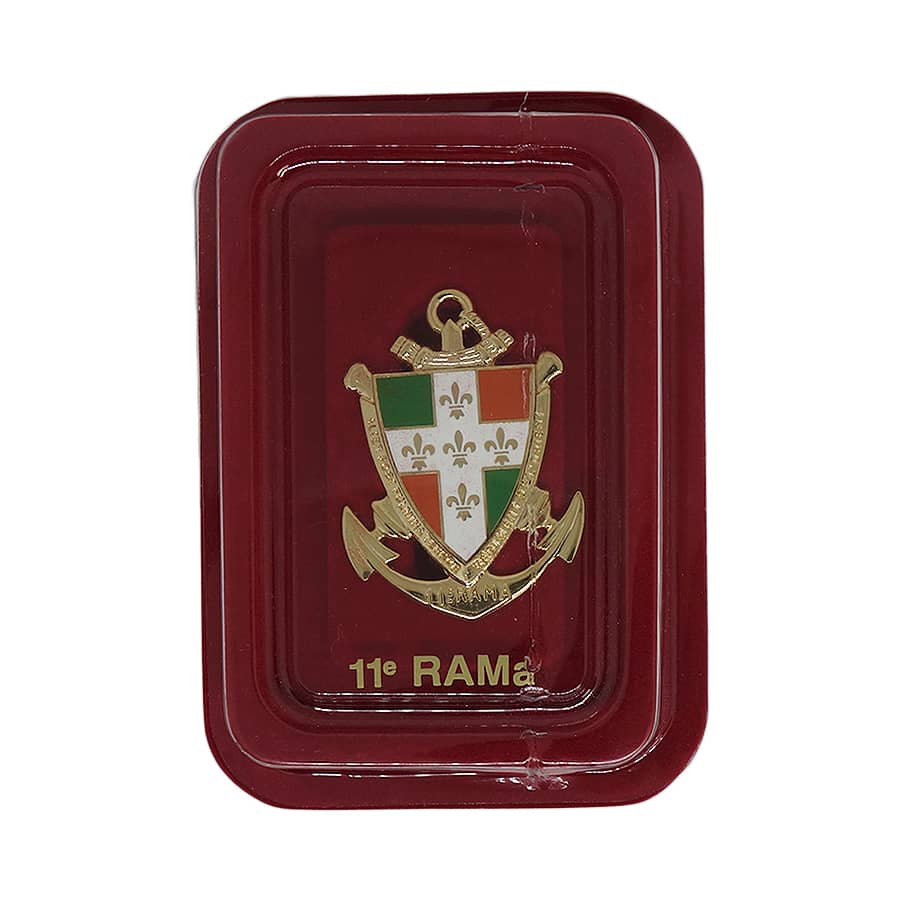 フランス軍 海兵砲兵連隊11e RAMa インシグニア ミリタリー ブローチ デッドストック