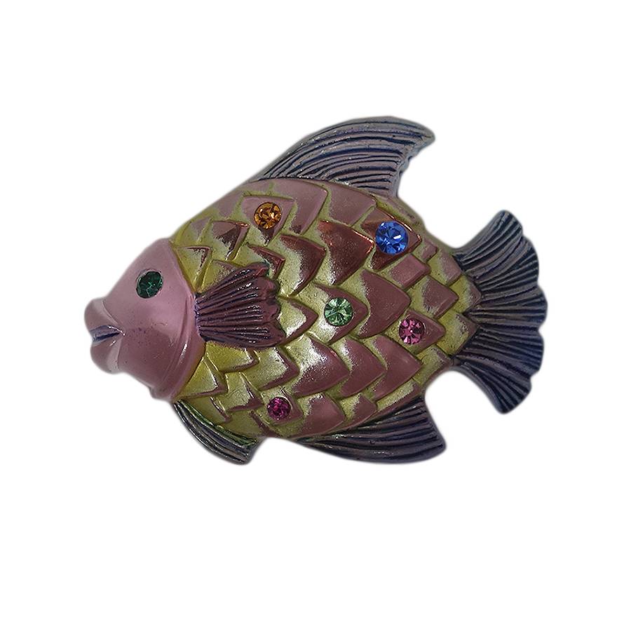 魚 ブローチ