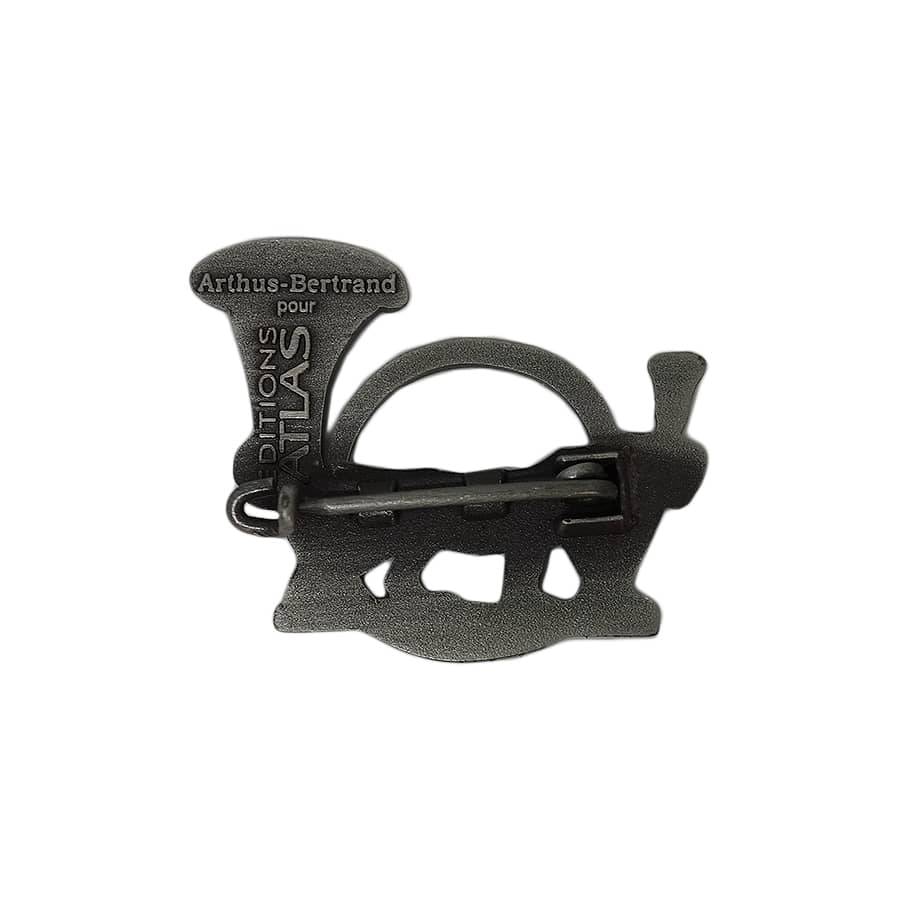 フランス軍 27e BCA インシグニア ミリタリー ブローチ デッドストック 楽器 動物