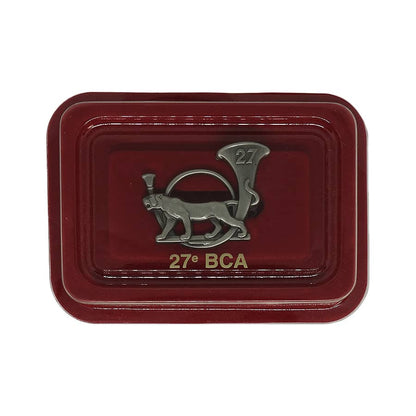 フランス軍 27e BCA インシグニア ミリタリー ブローチ デッドストック 楽器 動物