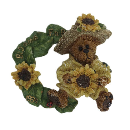 Boyds Bears クマとヒマワリ ブローチ