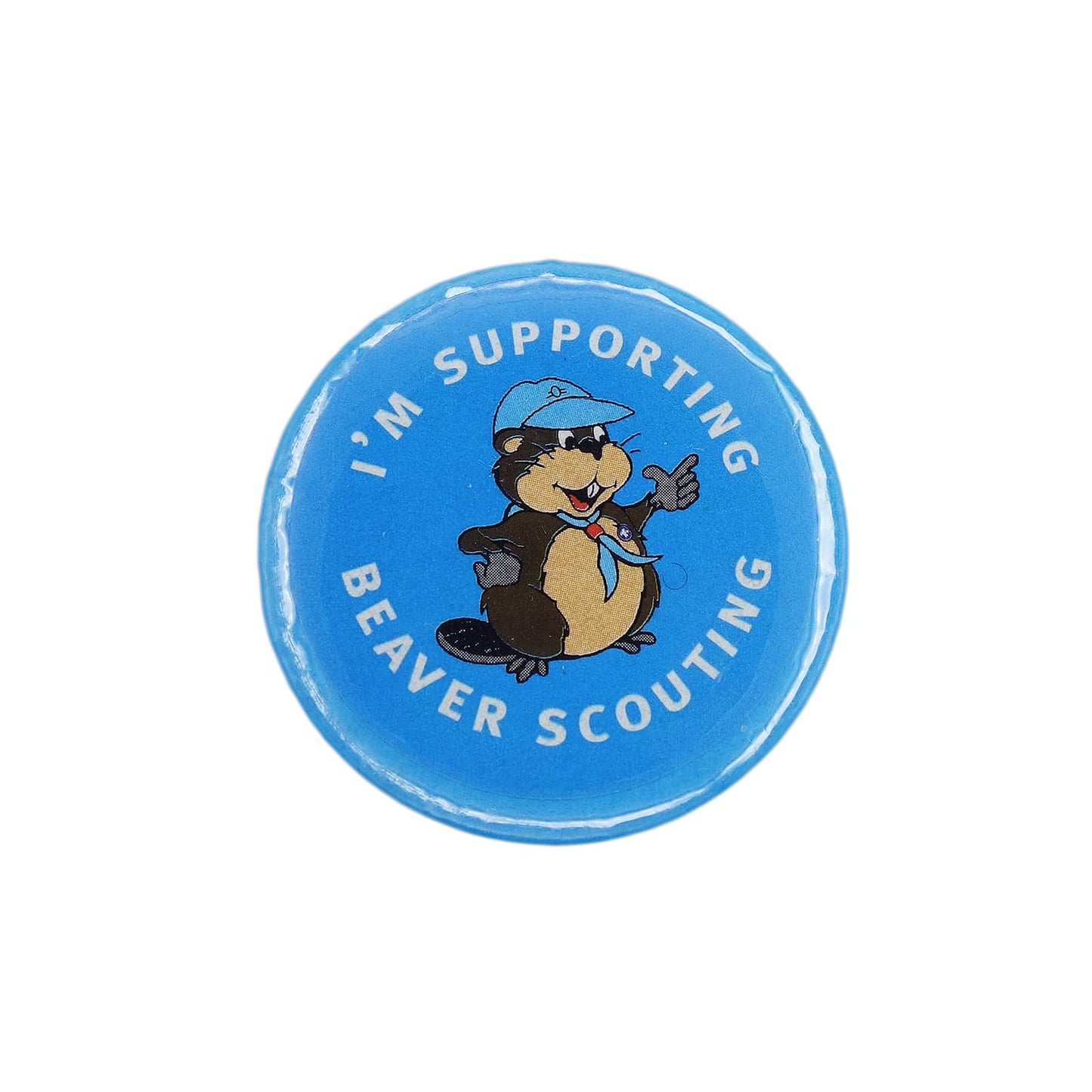 I'M SUPPORTING BEAVER SCOUTING 缶バッジ バッチ ビーバースカウト
