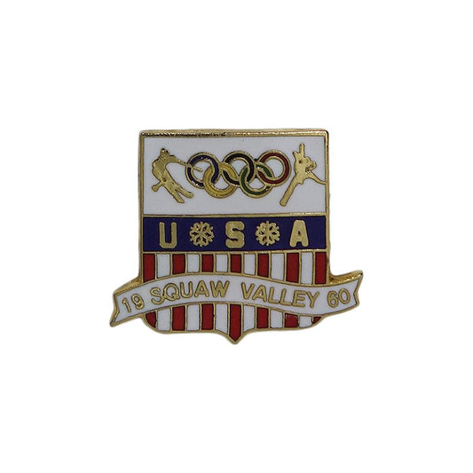 1960年 スコーバレー 冬季オリンピック ピンズ USA 五輪 留め具付き