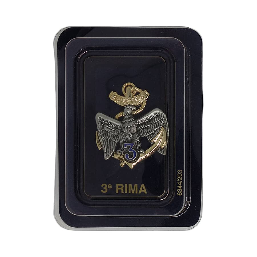 フランス軍 海兵歩兵連隊3e RIMA インシグニア ミリタリー ブローチ デッドストック