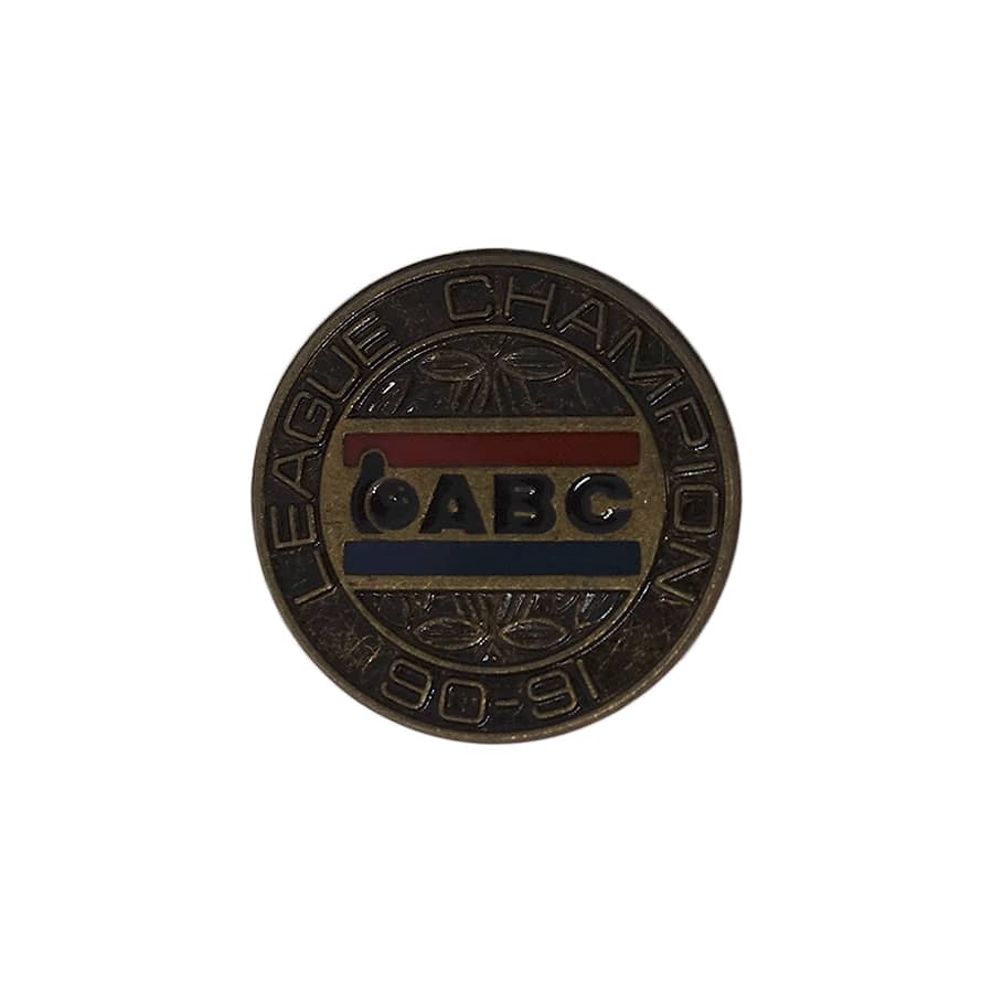 ABC ボウリング ピンズ LEAGUE CHAMPION 90-91 留め具付き