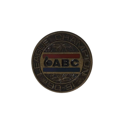 ABC ボウリング ピンズ LEAGUE CHAMPION 90-91 留め具付き