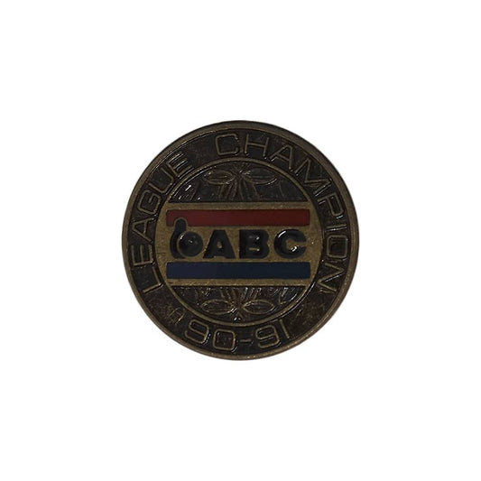 ABC ボウリング ピンズ LEAGUE CHAMPION 90-91 留め具付き