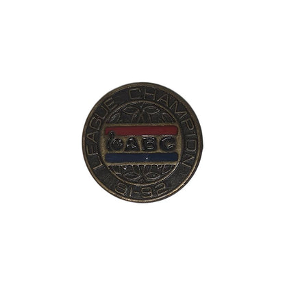 ABC ボウリング ピンズ LEAGUE CHAMPION 91-92 留め具付き　ピンバッチ