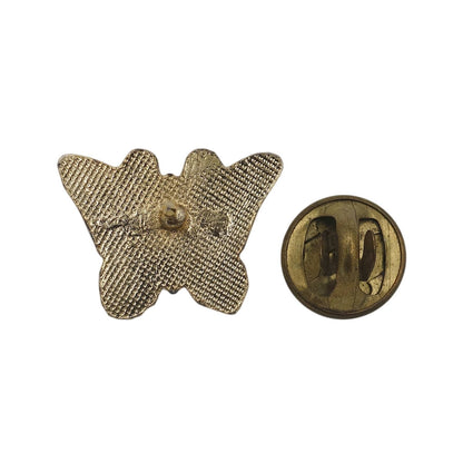 蝶 ピンズ 金色 昆虫