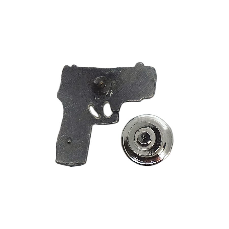 拳銃 ピンズ ピストル 留め具付き ビンテージ