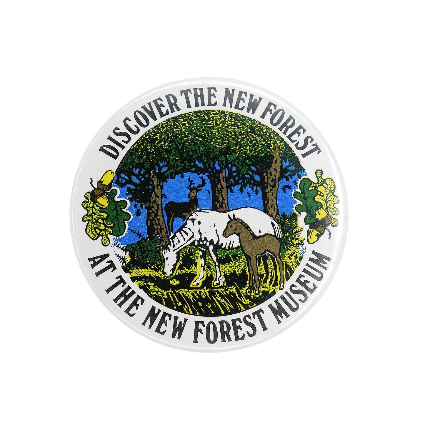 The New Forest Museum 缶バッジ バッチ 馬 鹿