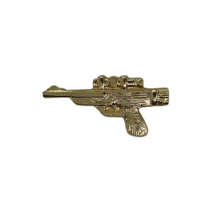 ライフル ピンズ 銃 金色 留め具付き