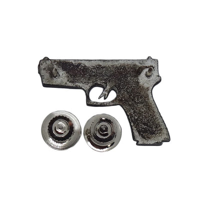 拳銃 ピンズ ピストル 留め具付き