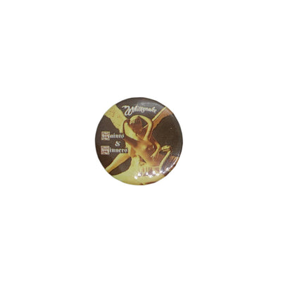 Whitesnake ホワイトスネイク 缶バッジ Saints & Sinner ハードロックバンド