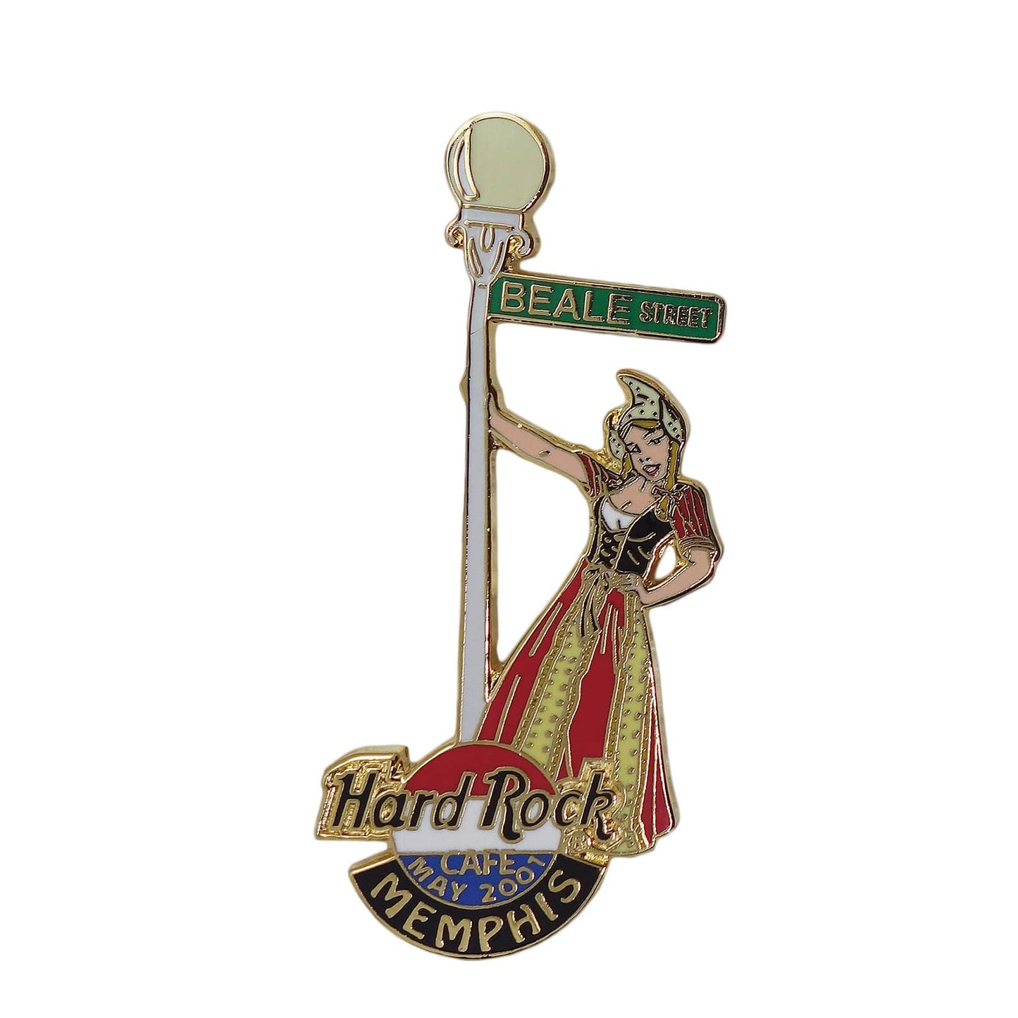 Hard Rock CAFE 女性 ピンズ ハードロックカフェ MEMPHIS 留め具付き