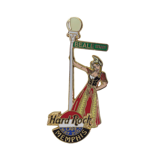 Hard Rock CAFE 女性 ピンズ ハードロックカフェ MEMPHIS 留め具付き