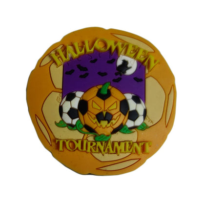 ピンズ サッカー ハロウィン  留め具付き ピンバッジ レトロ