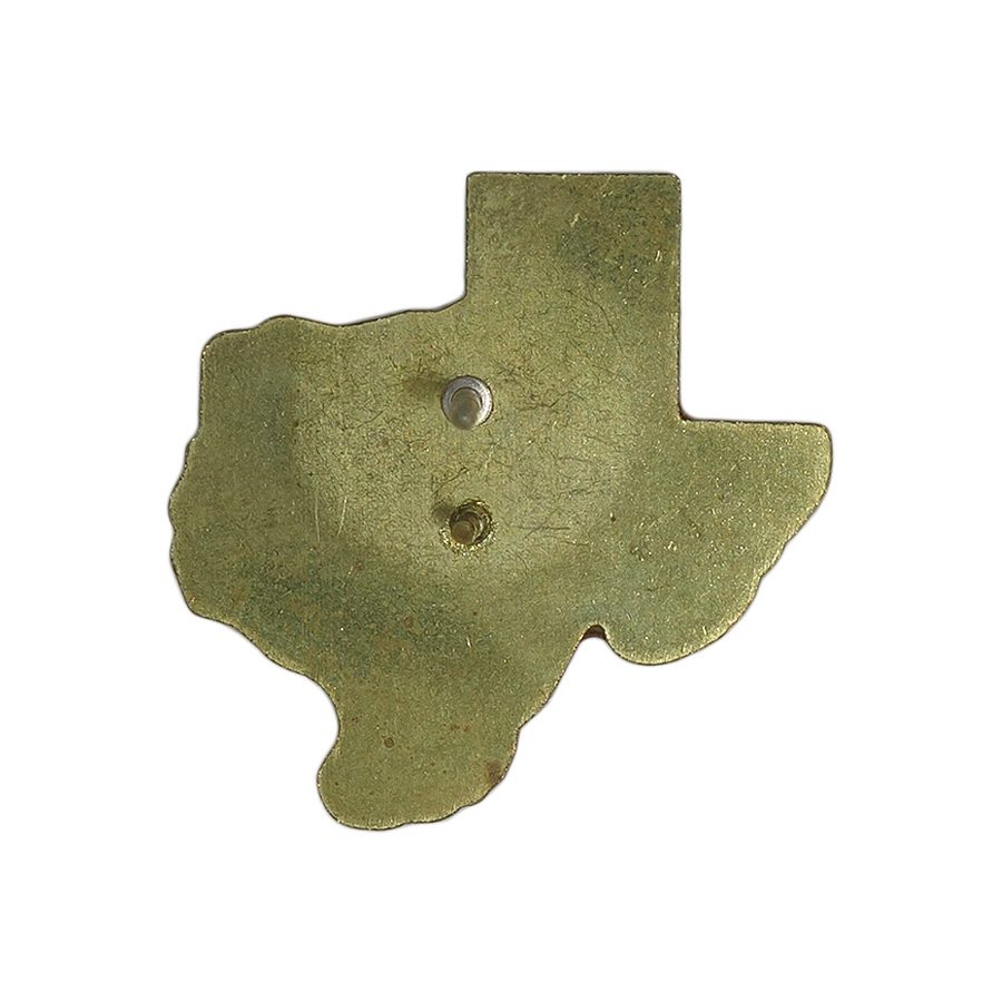 RECYCLING ALLIANCE OF TEXAS ピンズ テキサス州 地図型 留め具付き レト