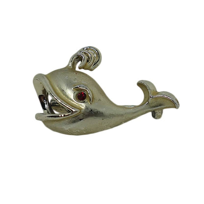 クジラ ブローチ 鯨 ラインストーン