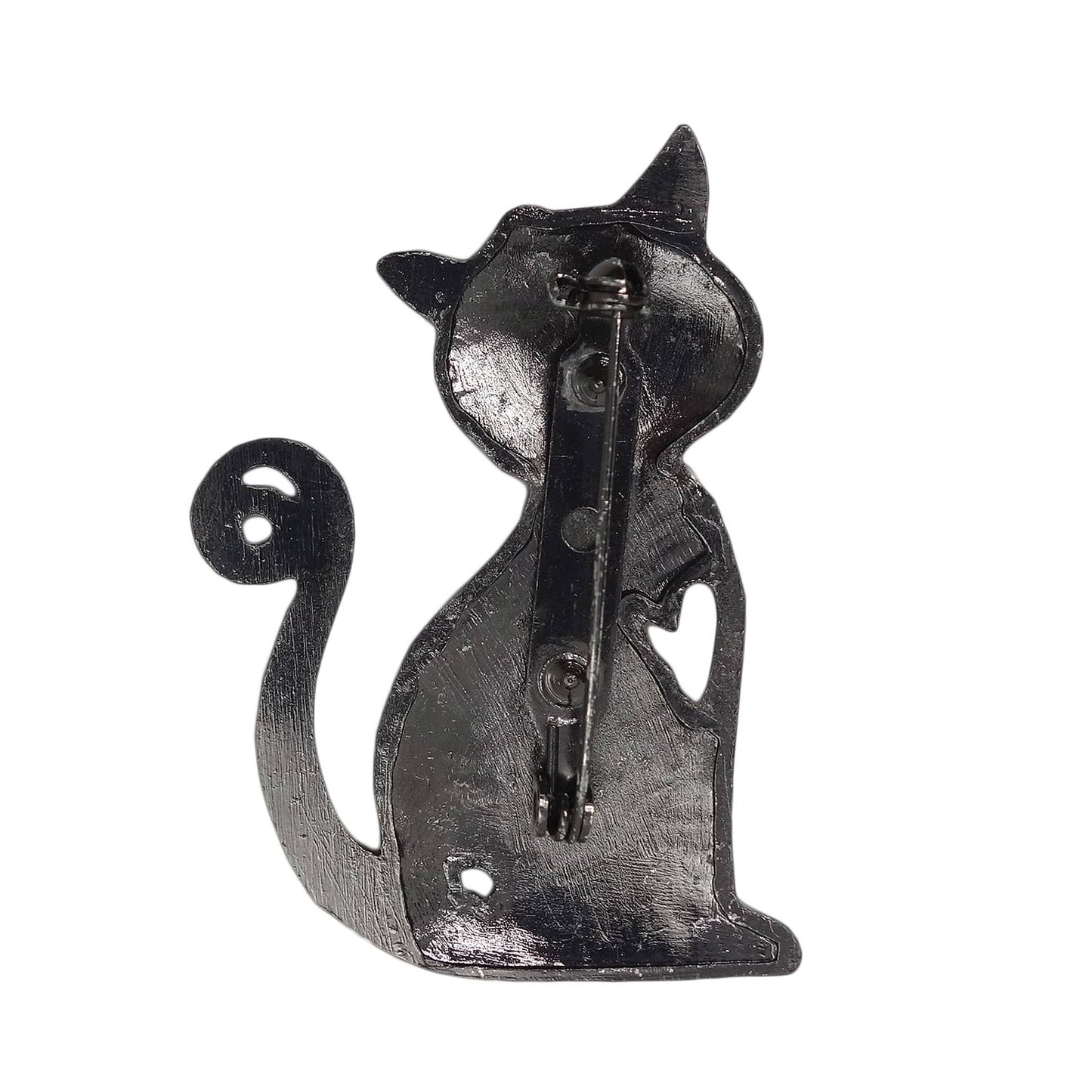 猫 ブローチ