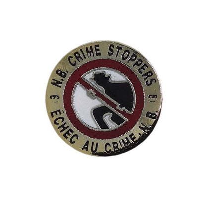 犯罪防止活動 N.B. CRIME STOPPERS ピンズ 留め具付き