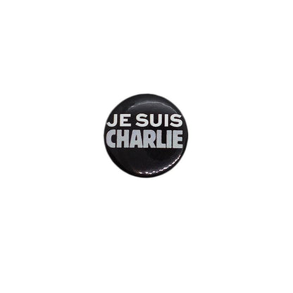 スローガン JE SUIS CHARLIE 缶バッジ バッチ シャルリー・エブド スローガン