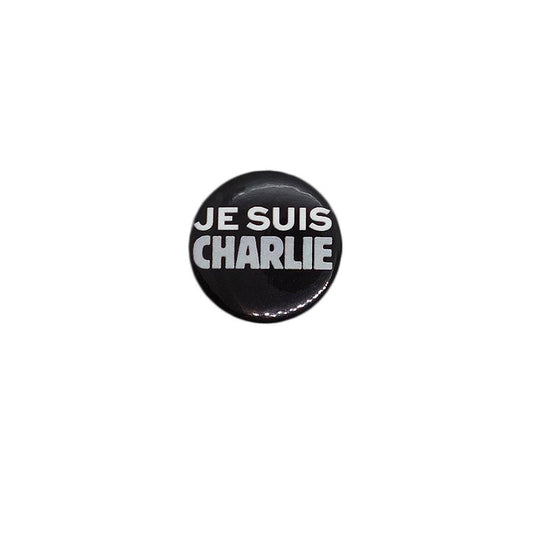 スローガン JE SUIS CHARLIE 缶バッジ バッチ シャルリー・エブド スローガン