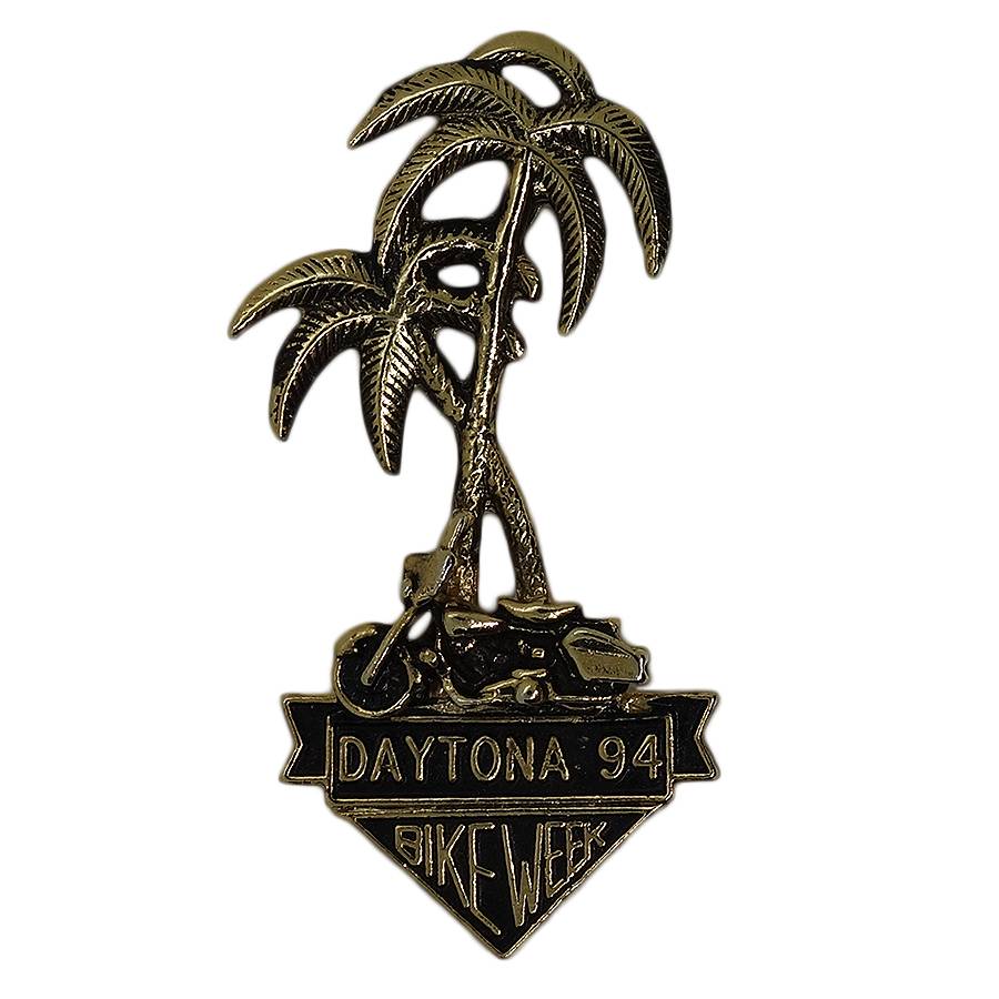 DAYTONA 94 BIKE WEEK バイカー ピンズ 金色 デイトナ 留め具付き
