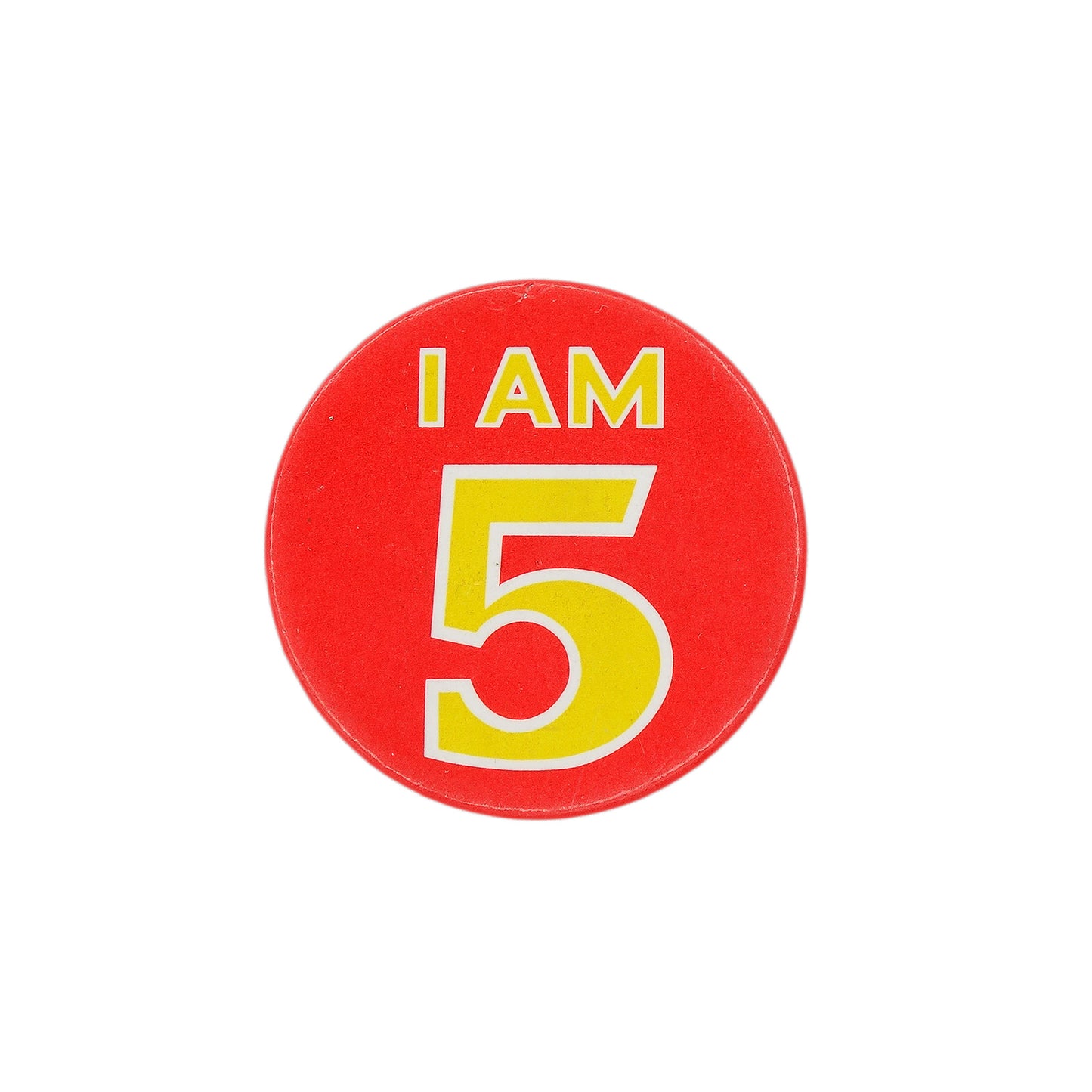 I AM 5 缶バッジ バッチ 5歳 誕生日