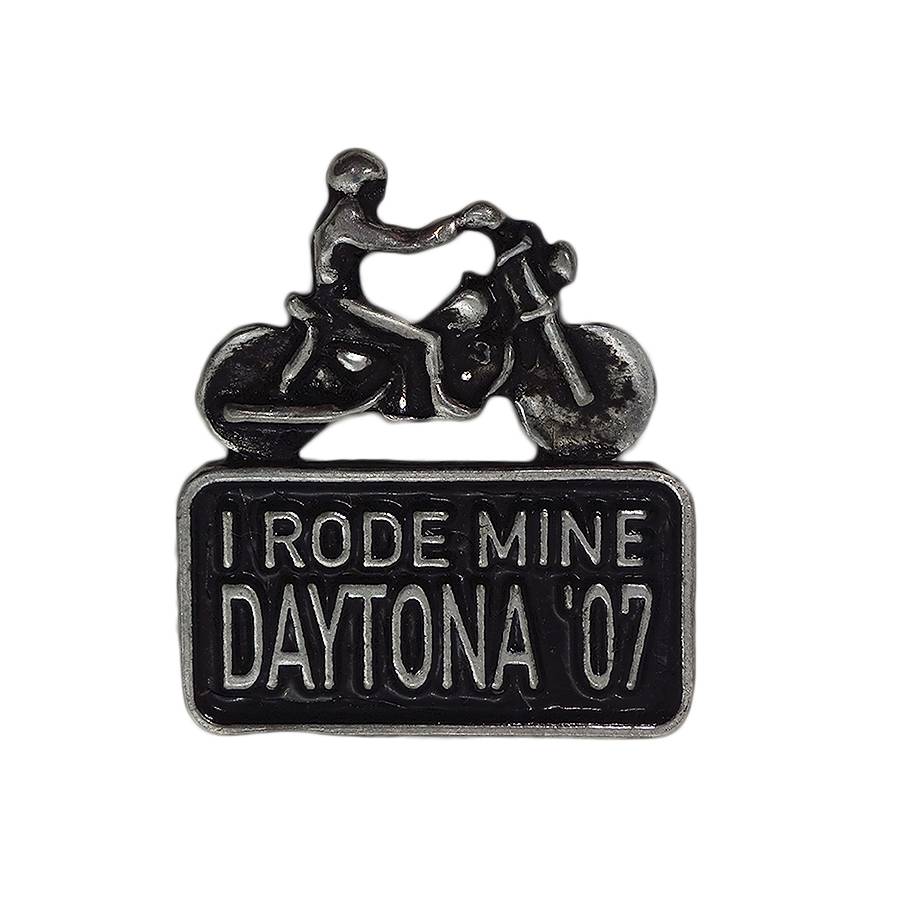 I RODE MINE DAYTONA 07 バイカー ピンズ デイトナ 留め具付き