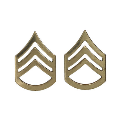 米軍 階級章 二等軍曹 ミリタリー ピンズ 2個セット 留め具付き