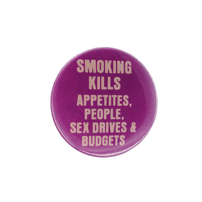 SMOKING KILLS 缶バッジ バッチ