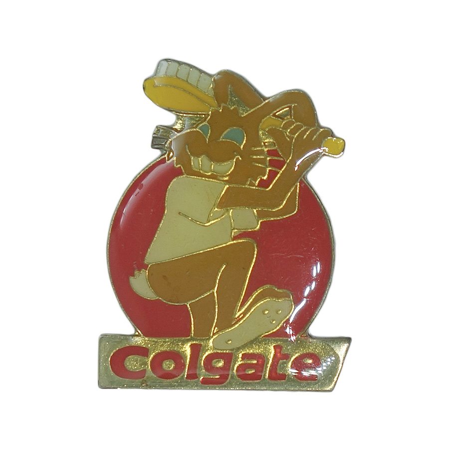 Colgate 歯磨き粉 ピンズ ハブラシ 野球 ウサギ　