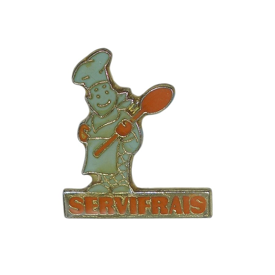 SERVIFRAIS ピンズ スプーンを持つシェフ