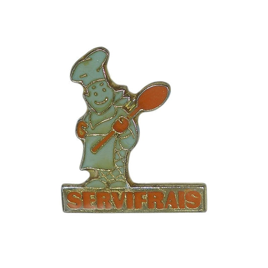 SERVIFRAIS ピンズ スプーンを持つシェフ